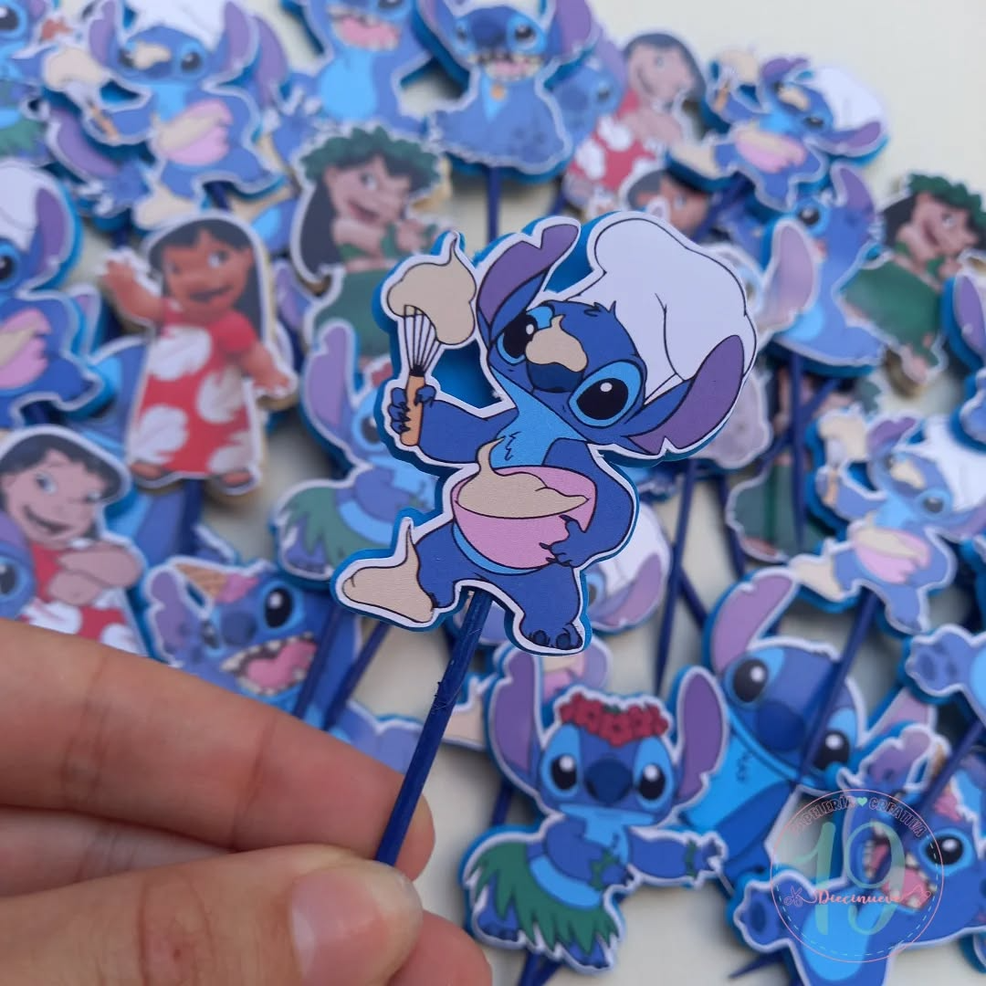 Cupcake Toppers Lilo & Stitch